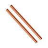 HWYEE 2PCS 99.98% Pure Copper Rod 3/8''(10mm) Dia 8.031'' Lengther