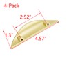 HEVSTIL 4-Pack Drawer Pulls, 2-1/2" Hole Centers Nordic Simple Drawer