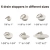 Hibbent 6 Pieces Drain Stopper, Rubber Kitchen Sink Drain, Sink