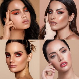 Aresvns 4D Eyebrow Tattoo 88 Pairs 4 Colours Fake Eyebrows for Women, Multi Colour Imitation Eyebrow Stickers, Realistic Eyebrow Transfers for Different Makeup Looks