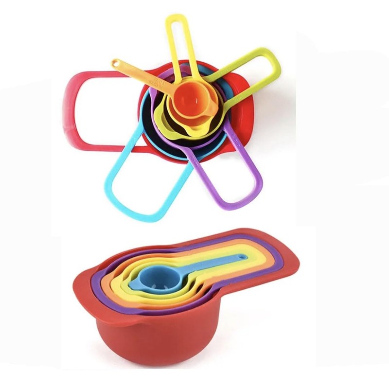 Juego de 6 Cucharas Medidoras para Cocina, Repostería, Medidas Grabadas