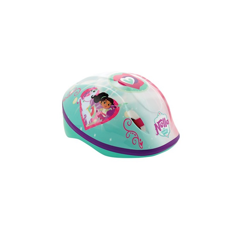 Nella The Princess Knight Girl Safety Safety Helmet - Pink/Green,
