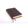 CSB Ultrathin Reference Bible, Brown Genuine Leather, Indexed