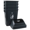 Cand 18 Gallon Large Kitchen Plastic Trash Can with Swing