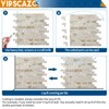 Yipscazo 1 Sheet Peel and Stick Stone Metal Tile Backsplash,