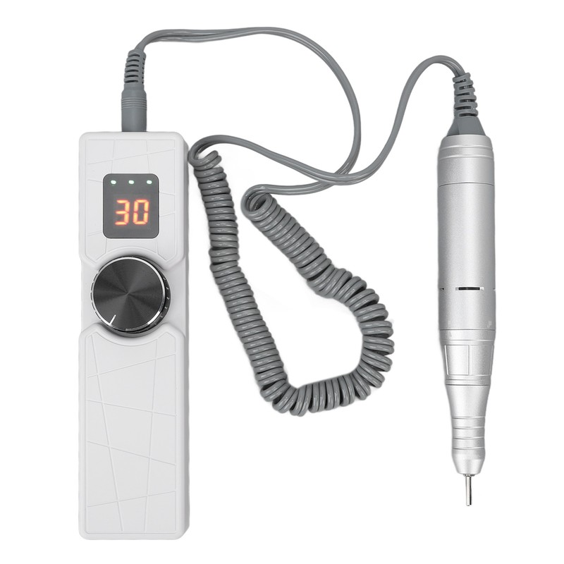 LCD Nail Drill Machine Portable USB Charging Adjustable Electric Nail