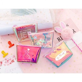 Transparent Coin Purse for Women & Kids, Mini Pouch Purse Orange SE02721 100ea