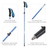 Collapsible Lightweight Aluminum Pole Hiking Stick Cane for Trekking Mountaineering