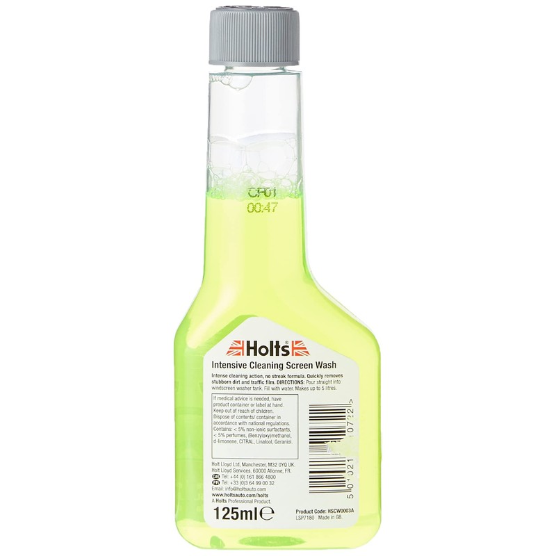 Holts HSCW0003A One Shot Screen Wash 125ml Concentrate Anti Glare