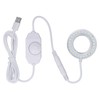 LED Microscope Light, Adjustable Brightness Ring Light with Rotating Snap