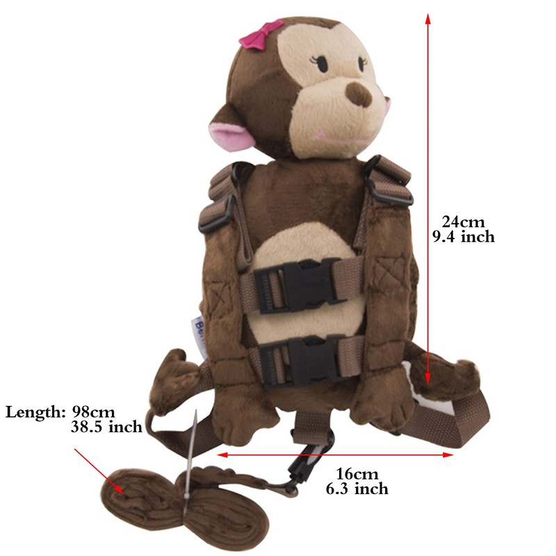 New Berhapy 2 in 1 Monkey Toddler Safety Harness Backpack