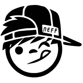 FDC Neff Hat beanie T-Shirt Decal Shoes Skateboard Vinyl White Sticker 6.5''x6''
