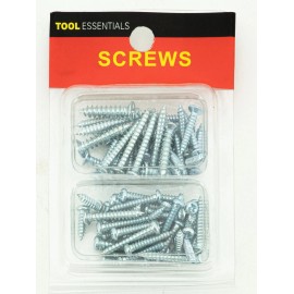 Tool Essentials 75pc Wood Screws Assorted Sizes