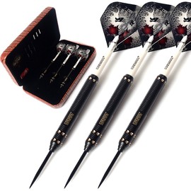 CUESOUL Dragon Deluxe Brass Steel Tip Darts Pack,21 Grams F2304-L