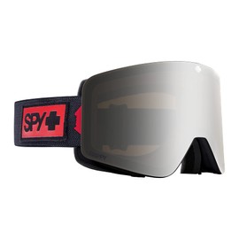 Spy Optic Marauder Snow Goggle, Winter Sports Protective Goggles, Color and Contrast Enhancing Lenses, Night Rider Matte Black - Happy Bronze with Silver Spectra Mirror Clear lenses