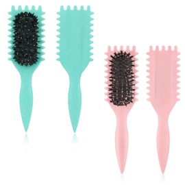 Curling Brush, Pack of 2 Curly Hair Brush for Curls and Volume, Hair Brush Curls for Dry and Wet Hair, Curl Comb for Sensitive Scalp and Travel