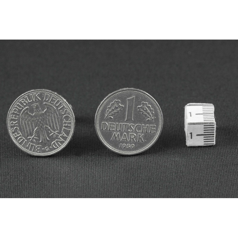 Miniblings 1 DM German Germany Mark Cuff Links Cufflinks Brd