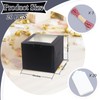 DOYIDE 20Pcs Mini Cake Boxes with Window, 6x6x5 Inches Black