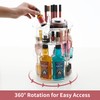 Cosmetic Make Up Organiser, 360° Rotating Storage, Transparent Adjustable Multifunctional