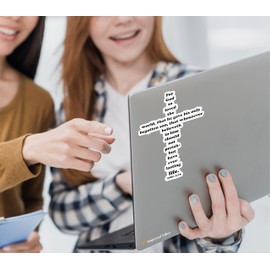 John 3:16 Sticker – Jesus Vinyl John 3:16 Decal for Car, Truck, and Van – Removable Indoor & Outdoor Use for Laptop Sticker – Waterproof Decal for Window & Waterbottle – Set of 3 Imp- 039