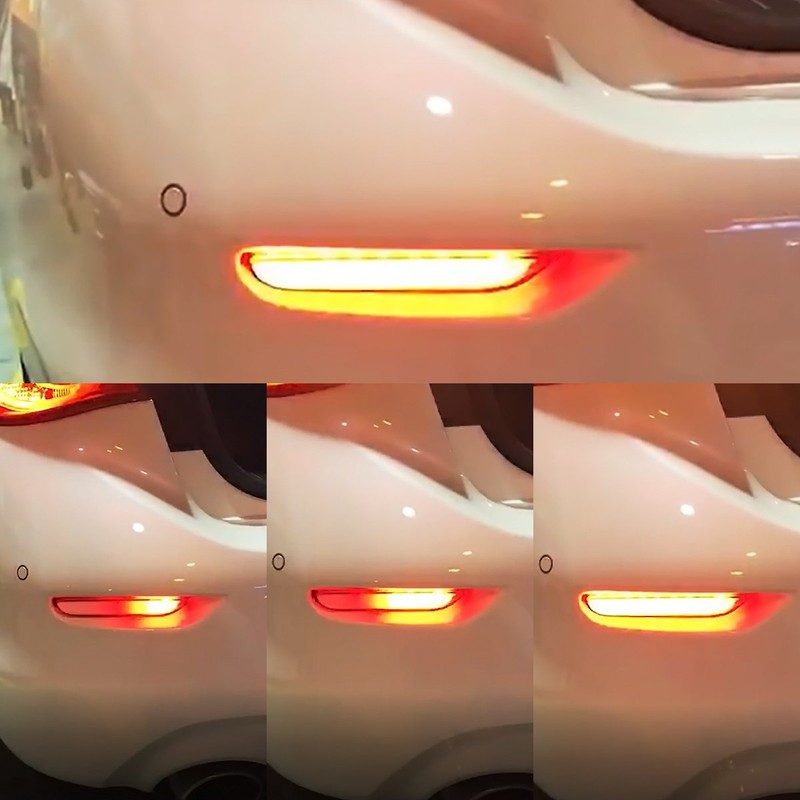 KMD LED Rear Bumper Reflector Sequential Relfectors Driving Braking Turing
