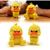 Nexalithix 2-Pack Funny Angry Duck Figurines, 3D Printed Little Yellow