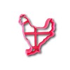 Chicken/hens Cookie Cutter (2")