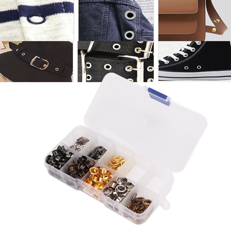 Grommet Tool Kit Sturdy Colorful Plating Easy Installation Metal Grommets