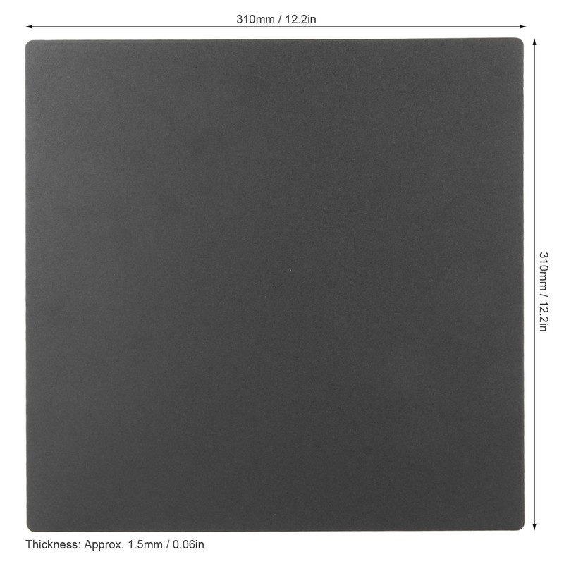 Magnetic Hot Bed Sticker 12.2in High Temp Resistant B Side