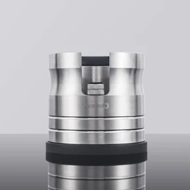 AMRANKUO Portafilter Holder - Espresso Tamping Station Crafted from Solid 304 Stainless Steel for Most 58mm Portafilters with Adjustable Height Screw | Stable and Efficient Puck Preparation