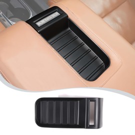 LLKUANG Center Console Armrest Box Storage Box Cover Slot Sticker Car Accessories for Toyota Tundra 2014-2021 ABS Plastic (Matte Black)