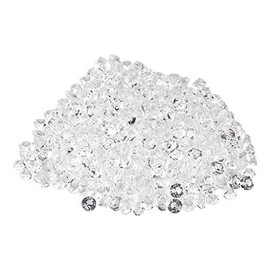 FTVOGUE Transparente Cristal acrílico Diamante Banquete de boda Adorno de bricolaje Perlas Banquete de boda Adorno de bricolaje (6mm 2000pcs）)
