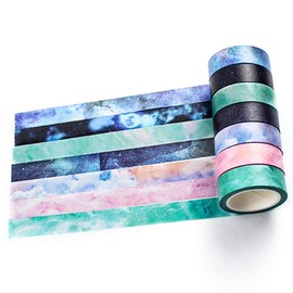 Set of 7 Washi Tape, Craft Supplies Tape for DIY, Decorative Craft, Gift Wrapping, Scrapbook