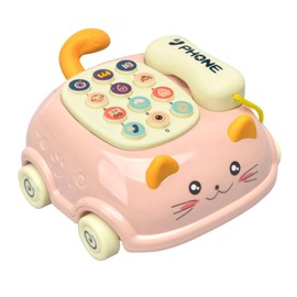 IMAXTOP Pretend Toy Phone, Kids Play Phone with 52 Music & Sounds, Baby Cell Phone Toy, Toddler Learning Toys for Ages 3 M+