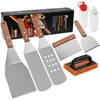 ROMANTICIST 8pcs Professional Griddle Accessories Kit - Heavy Duty Stainless