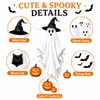 Extra Large Halloween Window Clings, Ghost Witch Hat Pumpkin Decals