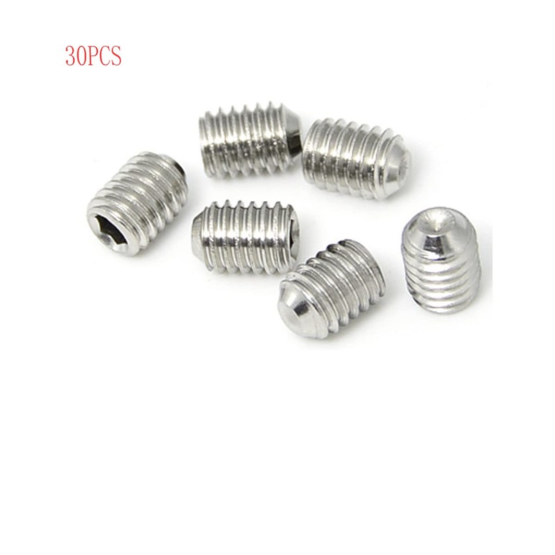 M3 x 6mm Stainless Steel Socket Set Screws Hexagon Socket