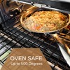 Cooksy 9 Inch Honeycomb Surface Hybrid Stainless Steel Frying Pan
