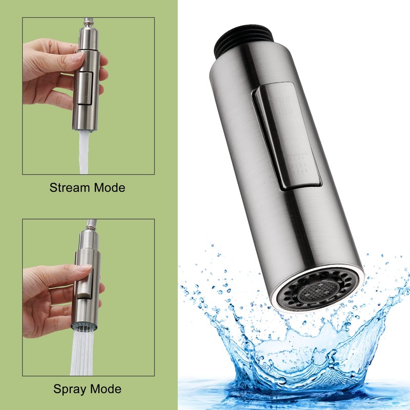 Tohlar Pull Down Kitchen Faucet Spray Head Replacement, 2 Function