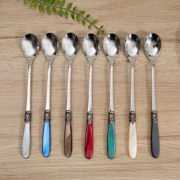 D&amp;D Roma Ice Teaspoon Choose 1, Dark Green Pearl O175