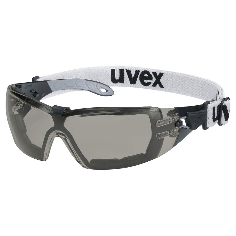Uvex Pheos Guard Safety Glasses - Scratch-Resistant Exterior / Interior