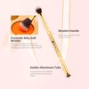 DUcare Eyeshadow Brush Set Duo End Eye Makeup Brush Golden