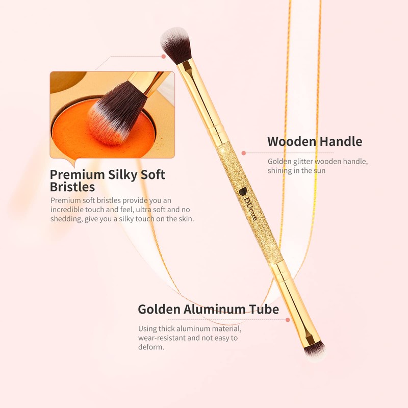 DUcare Eyeshadow Brush Set Duo End Eye Makeup Brush Golden