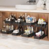 Sevenblue 4 Pack Under Sink Organizer, Bathroom Organizers and Storage,