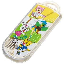 Skater TACC2 Children's Trio Set Chopsticks, Spoon and Fork, Shimajiro, Sports, 6.5 inches (16.5 cm)