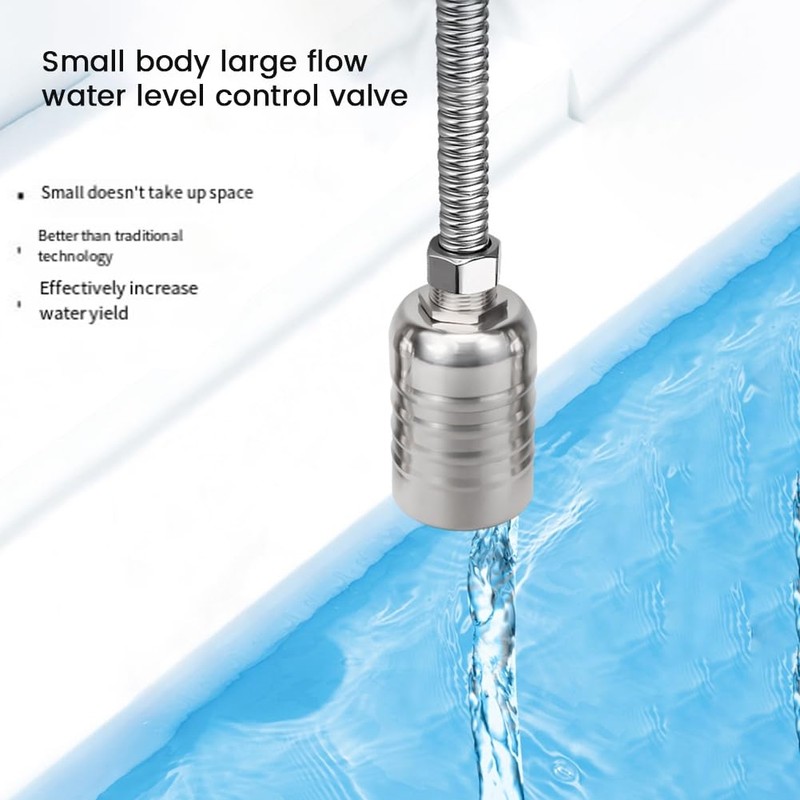 CosyCaya Fully Automatic Float Valve for Water Level Control, 1