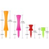 Zivisk Golf Tees Mixed Size Plastic Castle Tees 120 Count