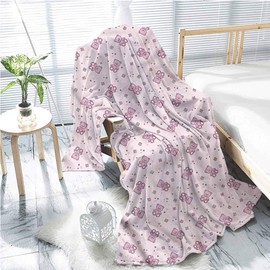 Miles Ralph Toys Outdoor Teddy Bear and Squares Textured Solid Soft Blanket Blanket 60" x 50"