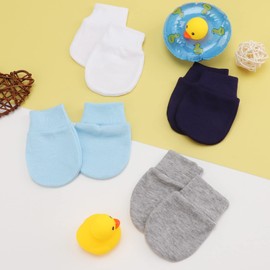 DRESHOW Newborn Baby Mittens Toddler Gloves No Scratches Mittens Cotton Gloves for 0-6 Months, 8 Sets Baby Mittens Mt-04UK