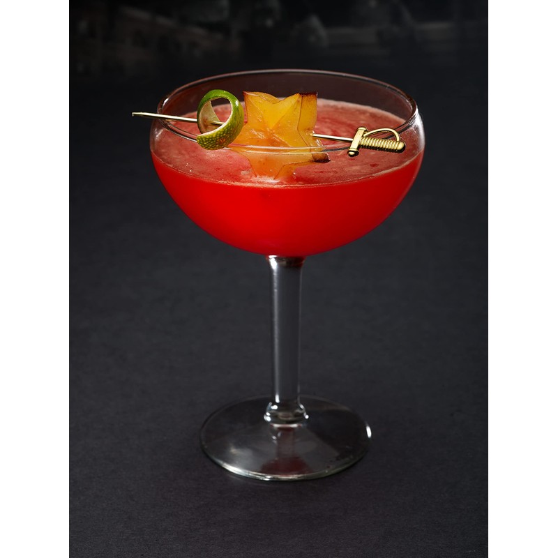 Barfly Cocktail Picks, Sword, Gold Plated, 4.5", Set of 12